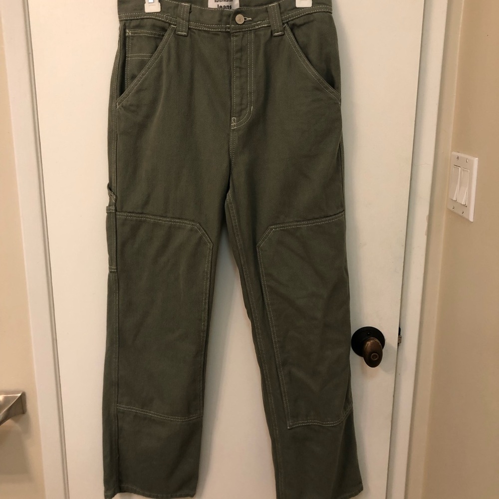 Reformation Harrison Carpenter High Rise Straight Jeans